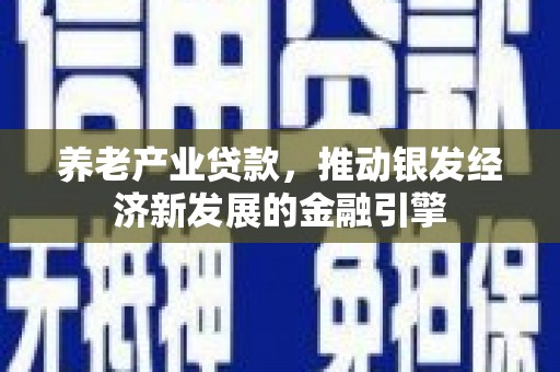 陇县养老产业贷款，推动银发经济新发展的金融引擎