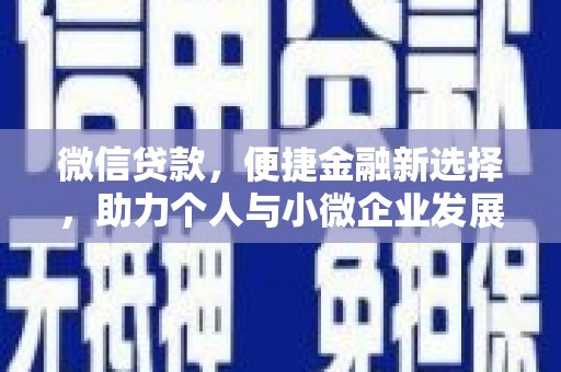 陇县微信贷款，便捷金融新选择，助力个人与小微企业发展